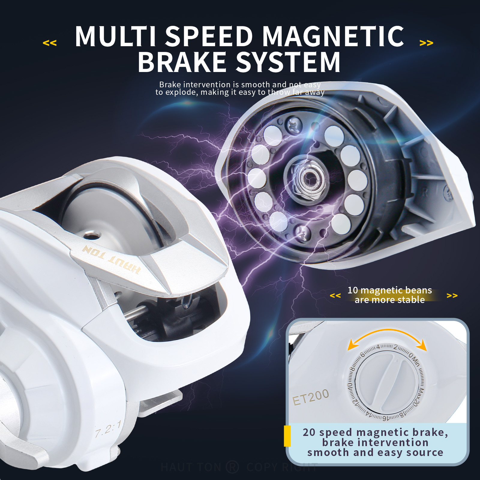 HAUT TON ET Baitcaster Reel 4+ - Kastking Reel Zephyr 评论和价格