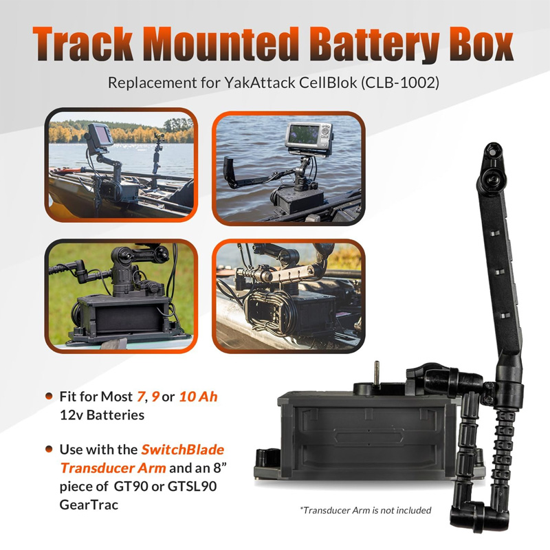 Track Mounted Battery Box for  - Fish Finder Mount 评论和价格