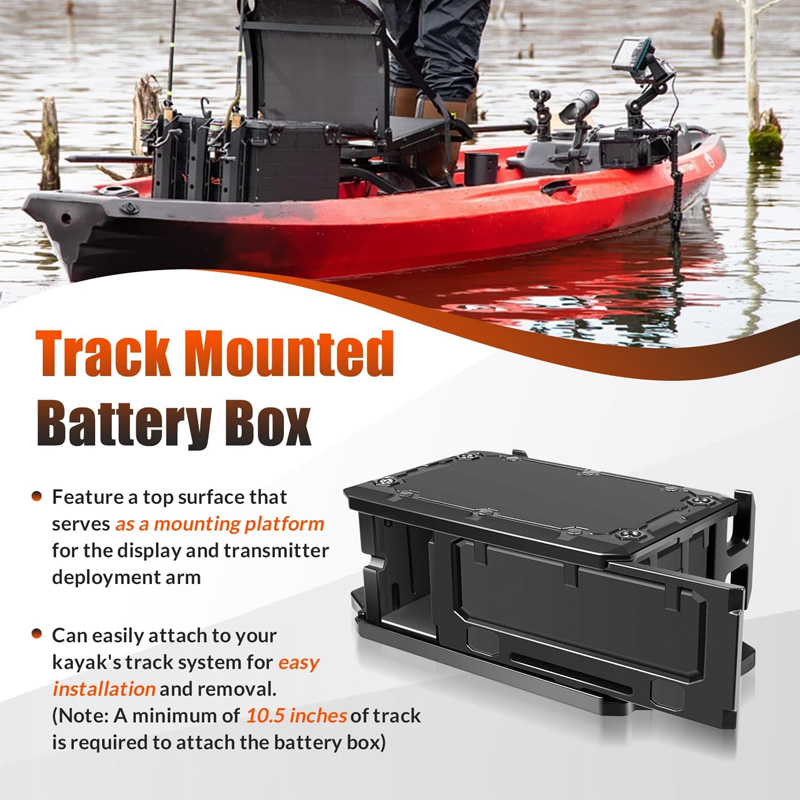 Track Mounted Battery Box for  - Fish Finder Mount 评论和价格