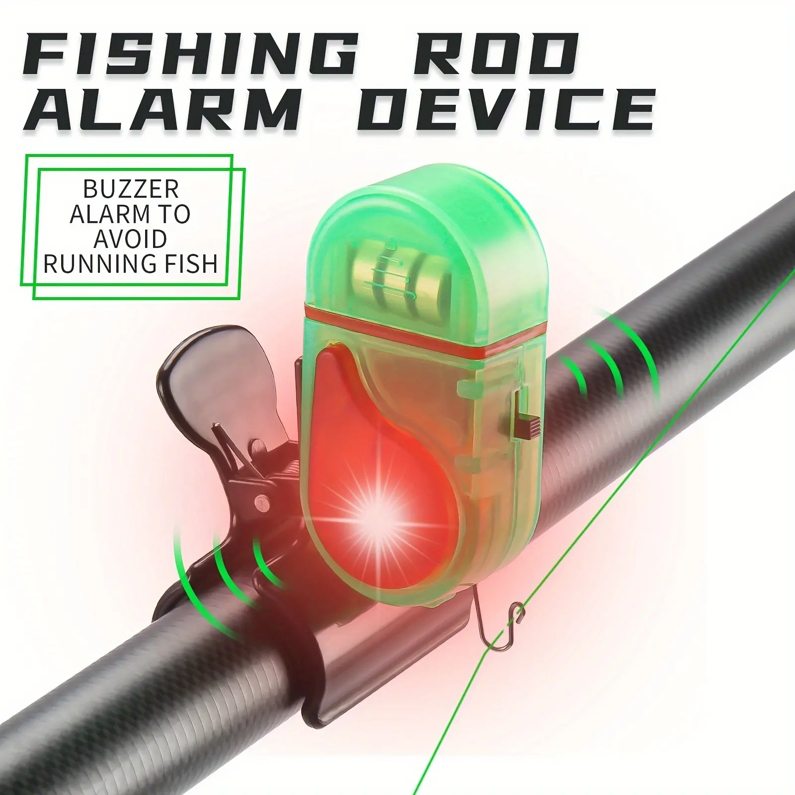 2PCS LED Fishing Bite Alarm, 2 - Fish Alarm 评论和价格